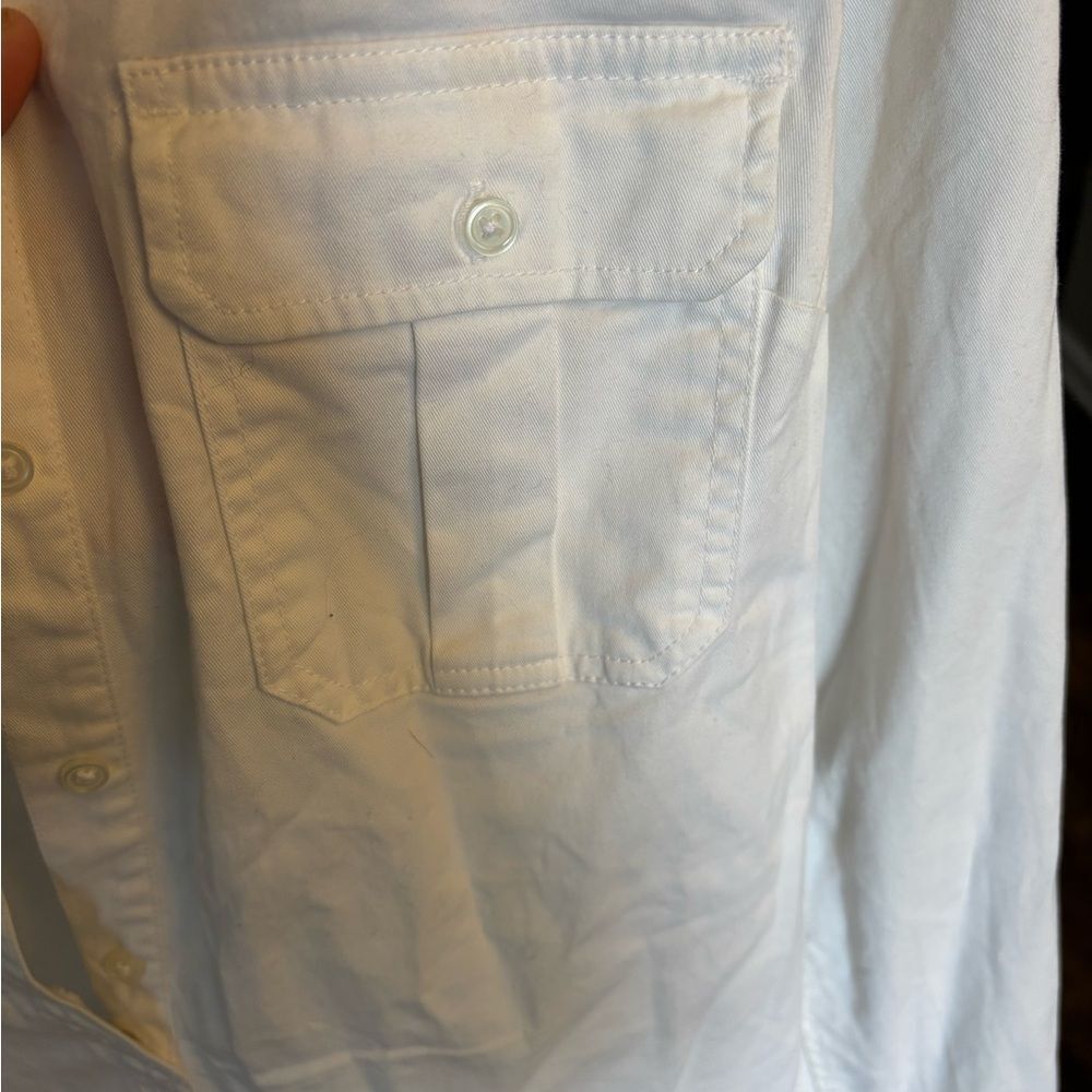 GAP Winter White Button-Up Shirt Dress - Picture 5 of 8